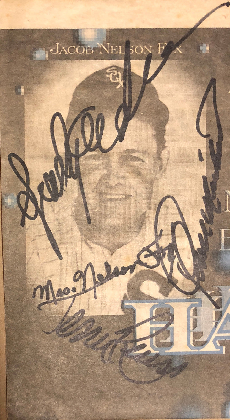1997 Baseball HoF signed Newspaper Sparky Anderson bowie kuhn 16 auto CBM COA