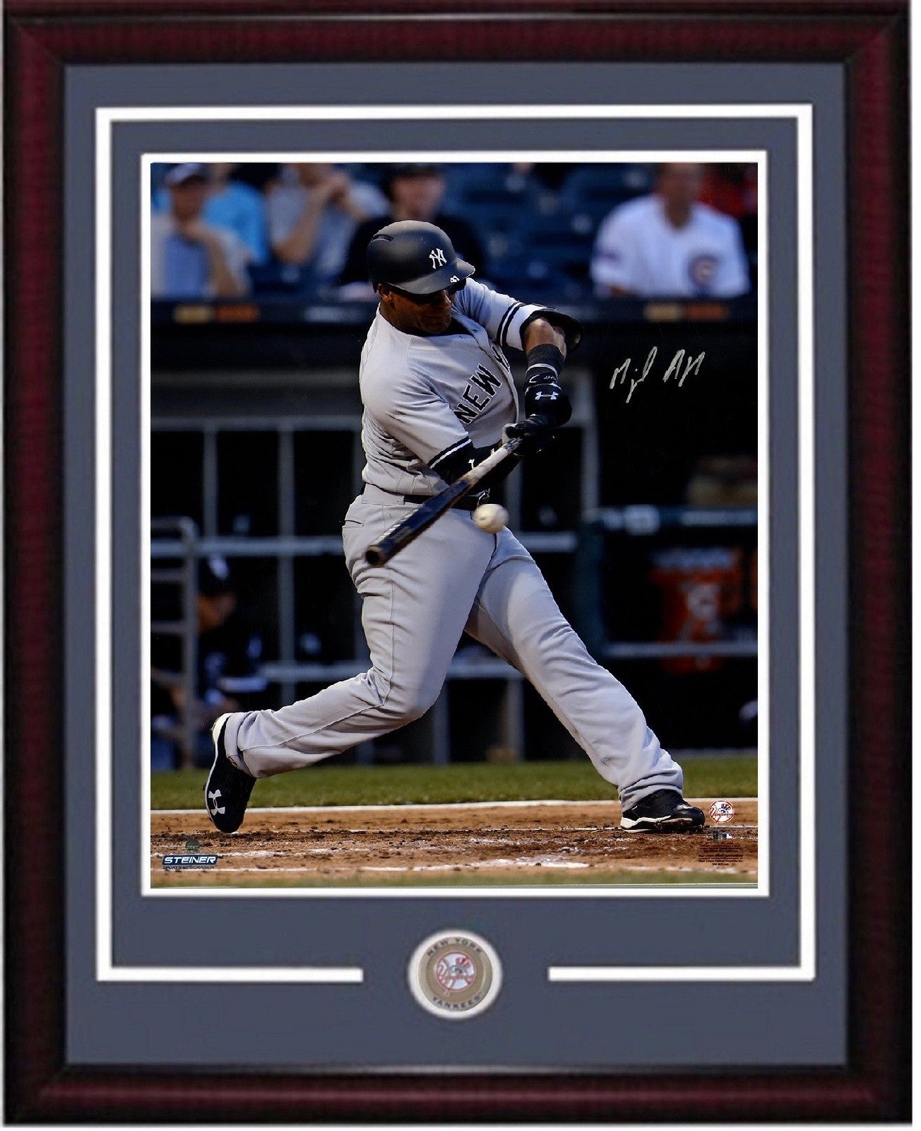 Miguel Andujar signed 16x20 photo framed coin yankees rookie auto Steiner COA