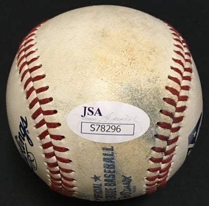 Clint Frazier signed game used minor league baseball Yankees rookie auto JSA COA