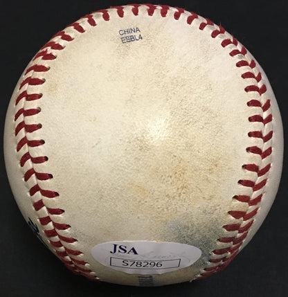 Clint Frazier signed game used minor league baseball Yankees rookie auto JSA COA