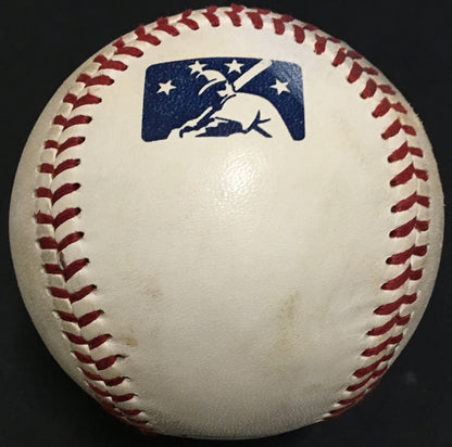 Clint Frazier signed game used minor league baseball Yankees rookie auto JSA COA