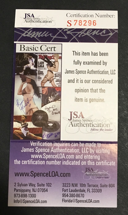 Clint Frazier signed game used minor league baseball Yankees rookie auto JSA COA