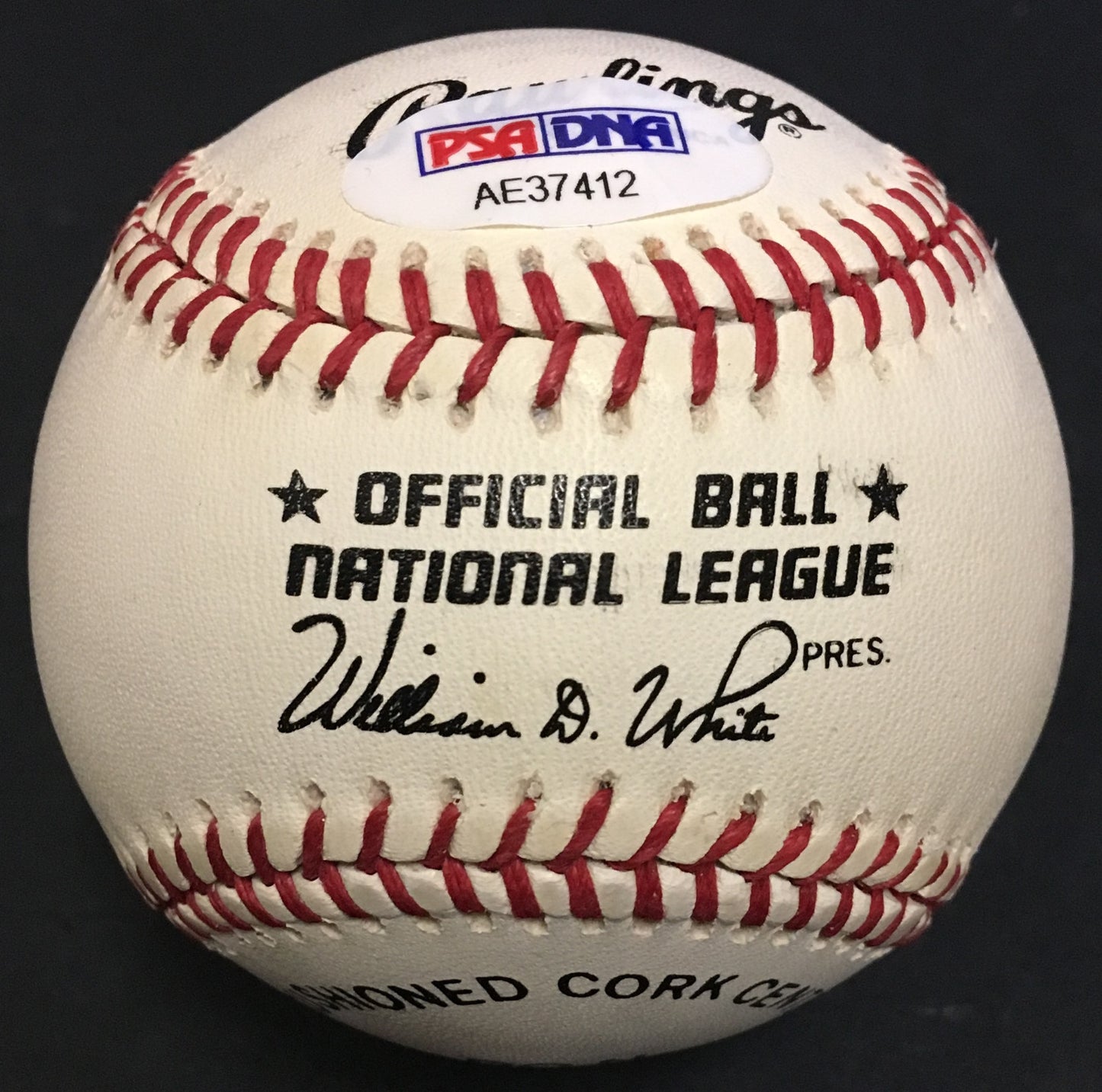 Joe Theismann Redskins QB signed Official NL Baseball autograph PSA COA RARE