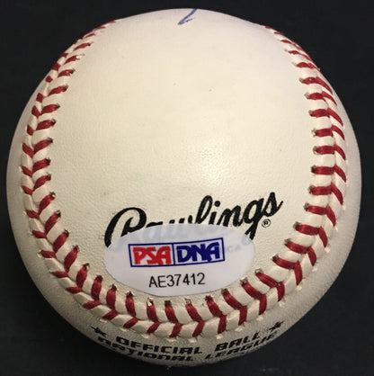 Joe Theismann Redskins QB signed Official NL Baseball autograph PSA COA RARE