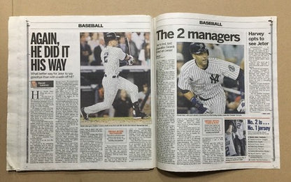 DEREK JETER LAST GAME YANKEE STADIUM Newsday Full Newspaper September 26 2014
