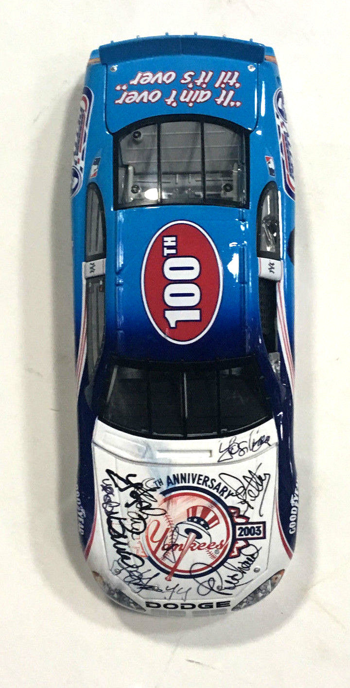 Yogi Berra & Richard Petty signed Action Toy stock car 2 auto Steiner COA LE