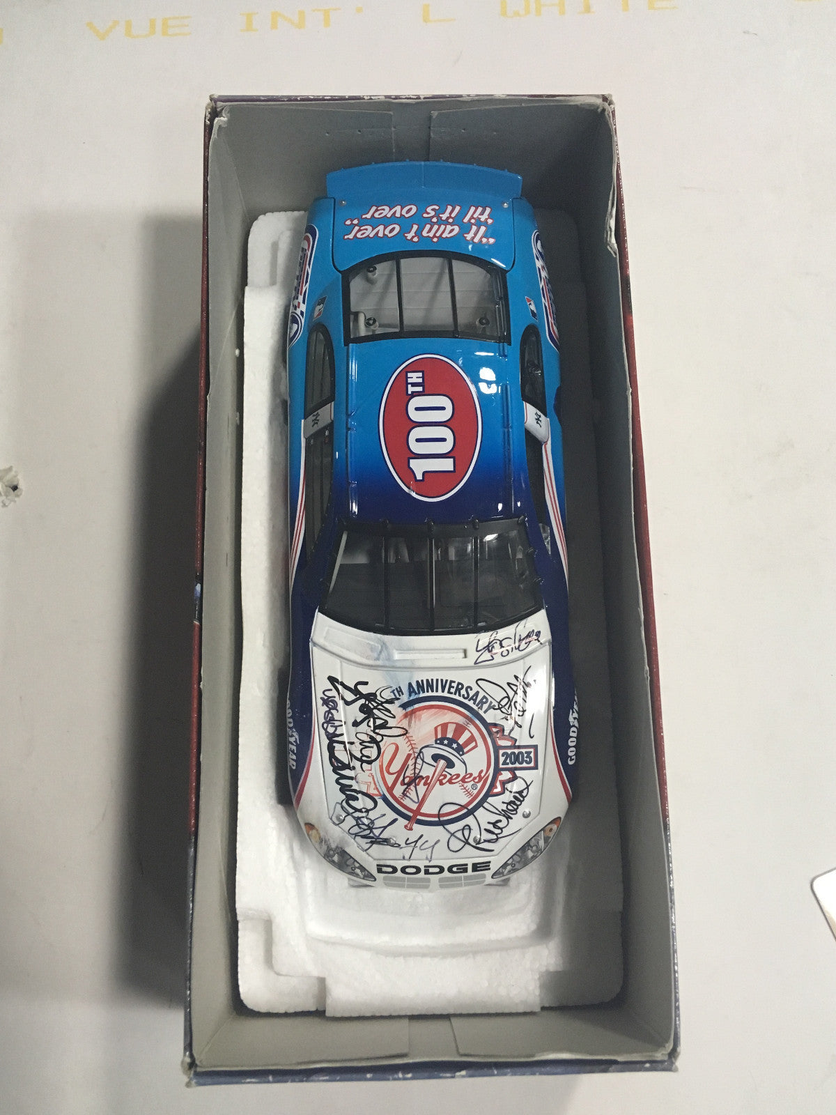 Yogi Berra & Richard Petty signed Action Toy stock car 2 auto Steiner COA LE