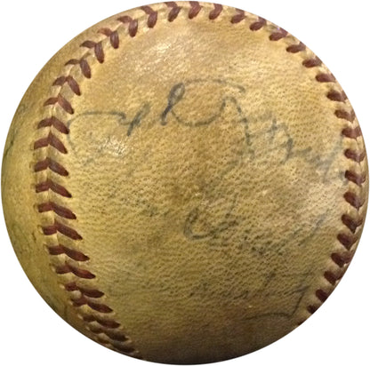1950S Yankees Team Signed Baseball YOGI BERRA Whitey Ford Rizzuto Auto CBM