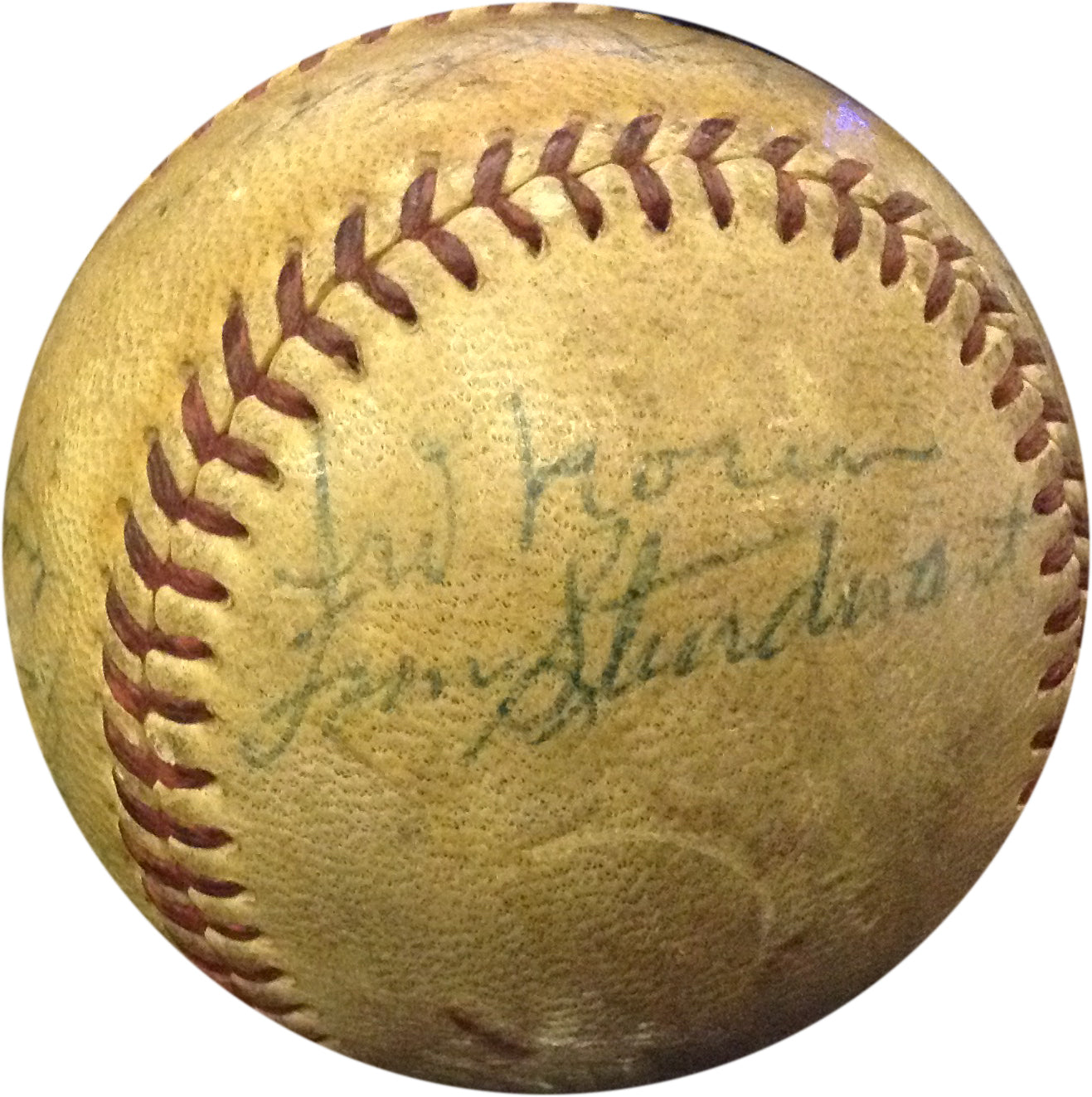 1950S Yankees Team Signed Baseball YOGI BERRA Whitey Ford Rizzuto Auto CBM