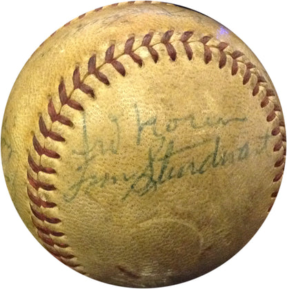 1950S Yankees Team Signed Baseball YOGI BERRA Whitey Ford Rizzuto Auto CBM