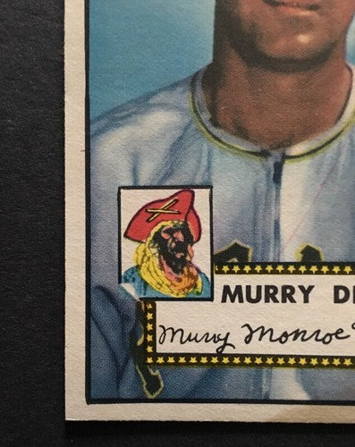1952 Topps #266 Murry Dickson Card Razor Sharp Crisp Bottom Right Toning Nice !