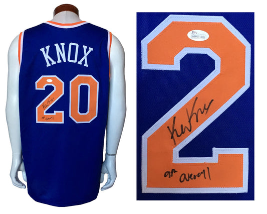 Kevin Knox signed #20 Knicks jersey ins 9th overall rookie autograph JSA COA