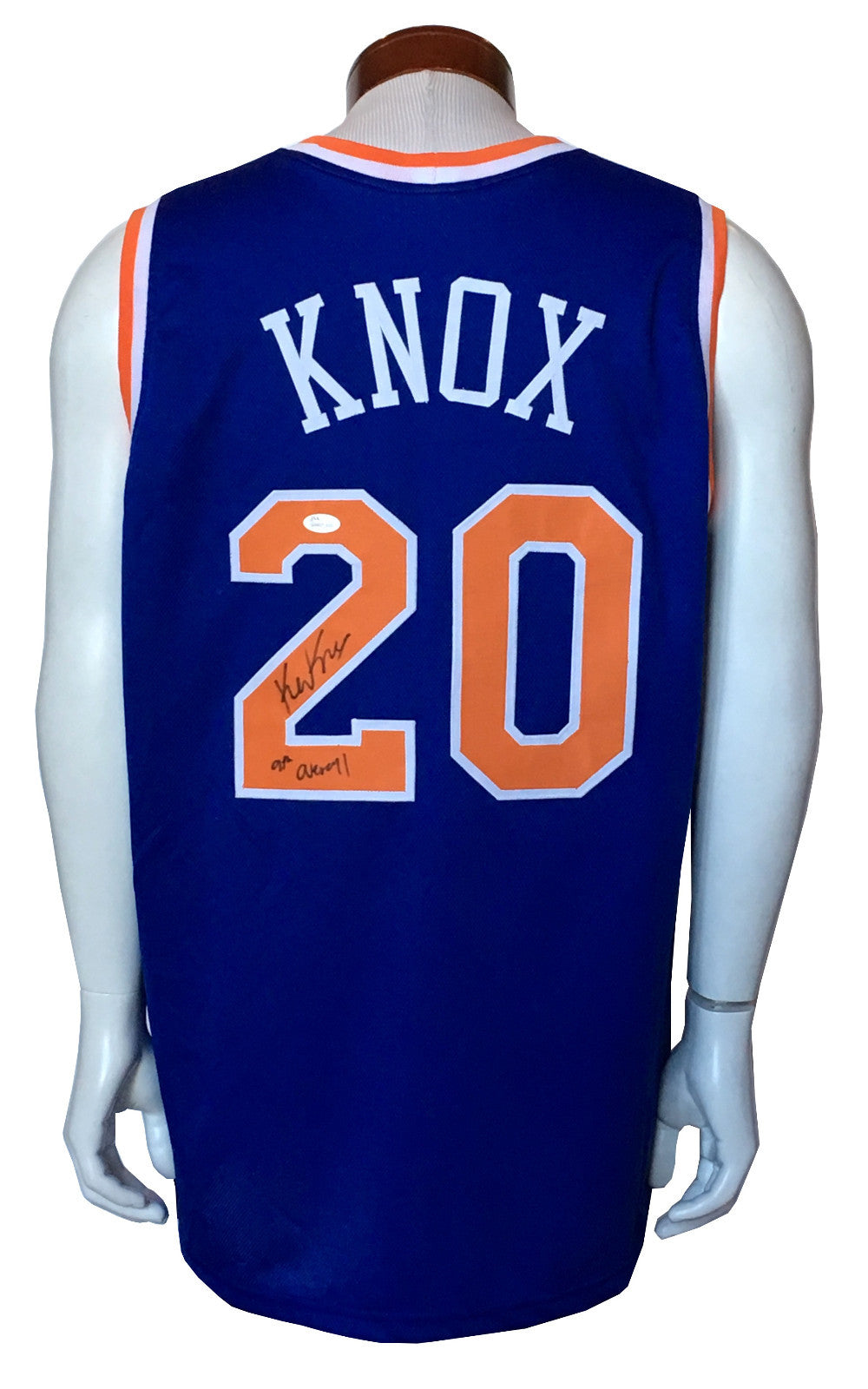 Kevin Knox signed #20 Knicks jersey ins 9th overall rookie autograph JSA COA