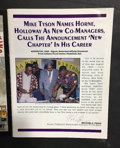 JULIO CESAR CHAVEZ vs MELDRICK TAYLOR II On site Boxing Program Insert 1994 MGM