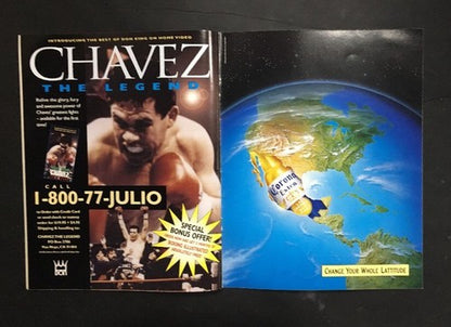JULIO CESAR CHAVEZ vs MELDRICK TAYLOR II On site Boxing Program Insert 1994 MGM