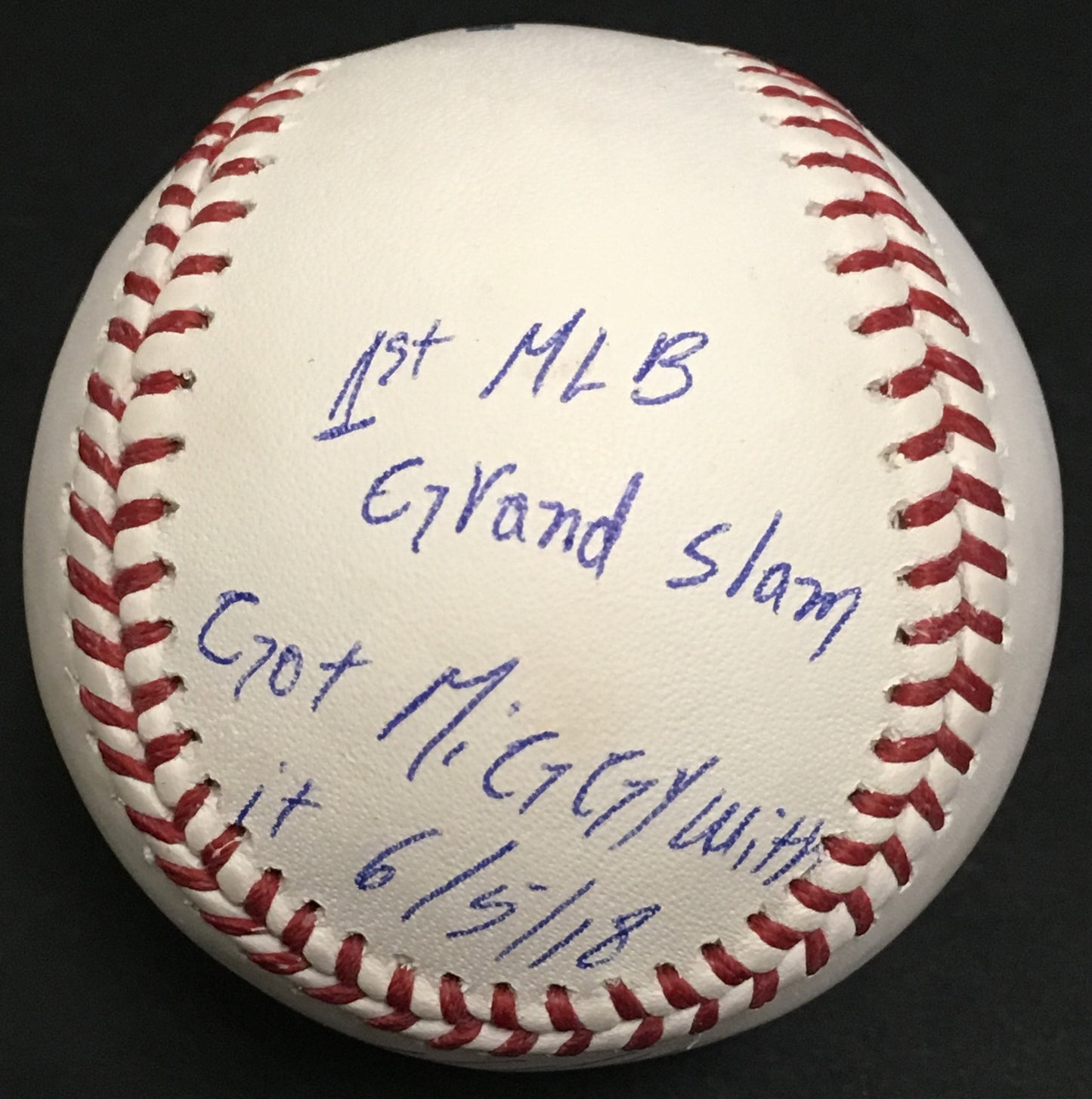 Miguel Andujar signed MLB baseball Miggy 1st grand slam rookie auto Steiner /18