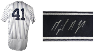 Miguel Andujar signed #41 Authentic jersey Yankees Rookie auto Steiner COA