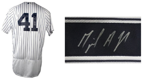Miguel Andujar signed #41 Authentic jersey Yankees Rookie auto Steiner COA