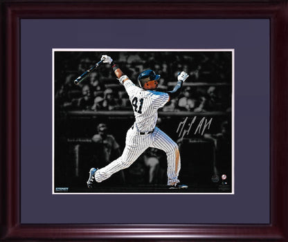 Miguel Andujar signed 8x10 photo framed Yankees rookie auto Steiner COA
