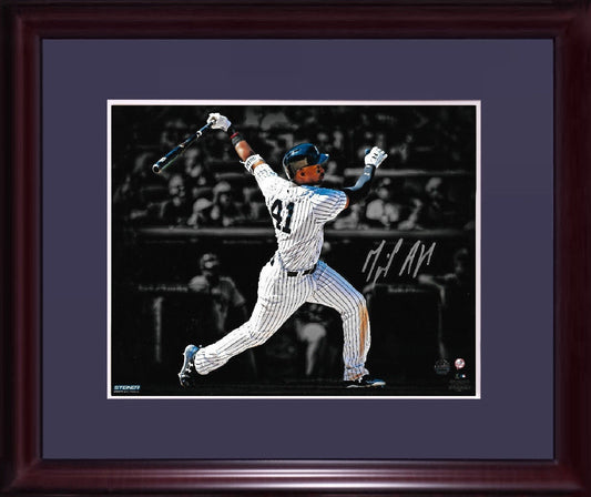 Miguel Andujar signed 8x10 photo framed Yankees rookie auto Steiner COA
