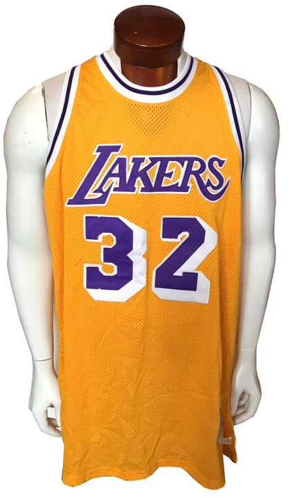 Magic Johnson 1979-80 Mitchell & Ness Authentic #32 Lakers Rookie Jersey Sz 52