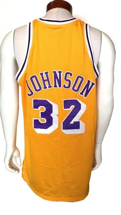 Magic Johnson 1979-80 Mitchell & Ness Authentic #32 Lakers Rookie Jersey Sz 52