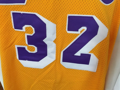 Magic Johnson 1979-80 Mitchell & Ness Authentic #32 Lakers Rookie Jersey Sz 52