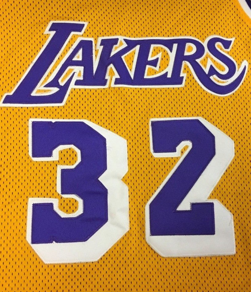 Magic Johnson 1979-80 Mitchell & Ness Authentic #32 Lakers Rookie Jersey Sz 52