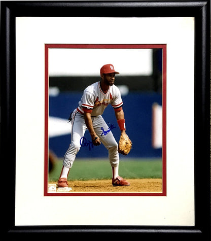 Ozzie Smith Cardinals signed 8x10 photo framed autograph HOF CBM COA