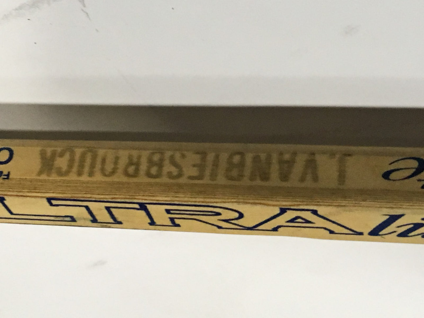 John Vanbiesbrouck game used VIC Ultra Lite 9050 goalie hockey stick HOF COA