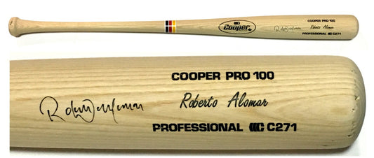 Roberto Alomar signed game issued Cooper C271 baseball bat autograph HOF CBM COA