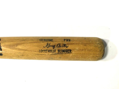 Gary Carter Game used 1980-83 Expos LS P89 Baseball Bat CBM COA HOF