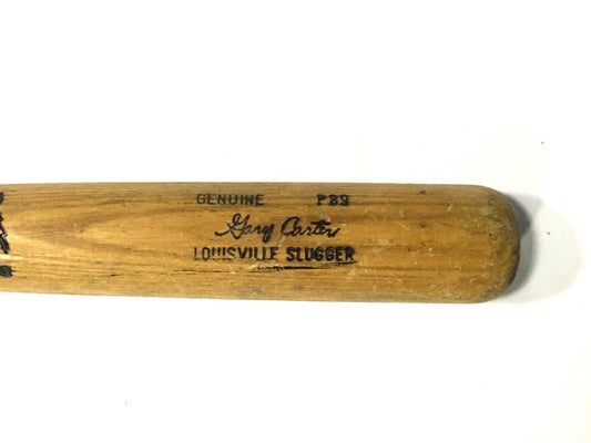 Gary Carter Game used 1980-83 Expos LS P89 Baseball Bat CBM COA HOF