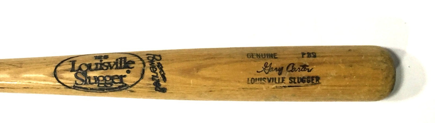 Gary Carter Game used 1980-83 Expos LS P89 Baseball Bat CBM COA HOF