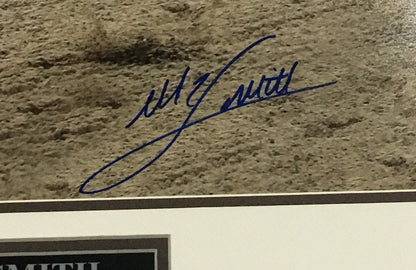 Mike Smith signed 16x20 Justify Triple Crown Belmont photo framed auto Steiner