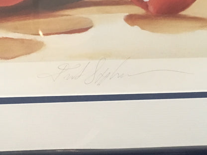 Muhammad Ali signed Frank Stapleton litho framed autograph LE /500 PSA/DNA LOA