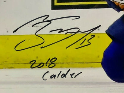 Mathew Barzal signed 16x20 photo Framed ins 2018 Calder Autograph Fanatics COA