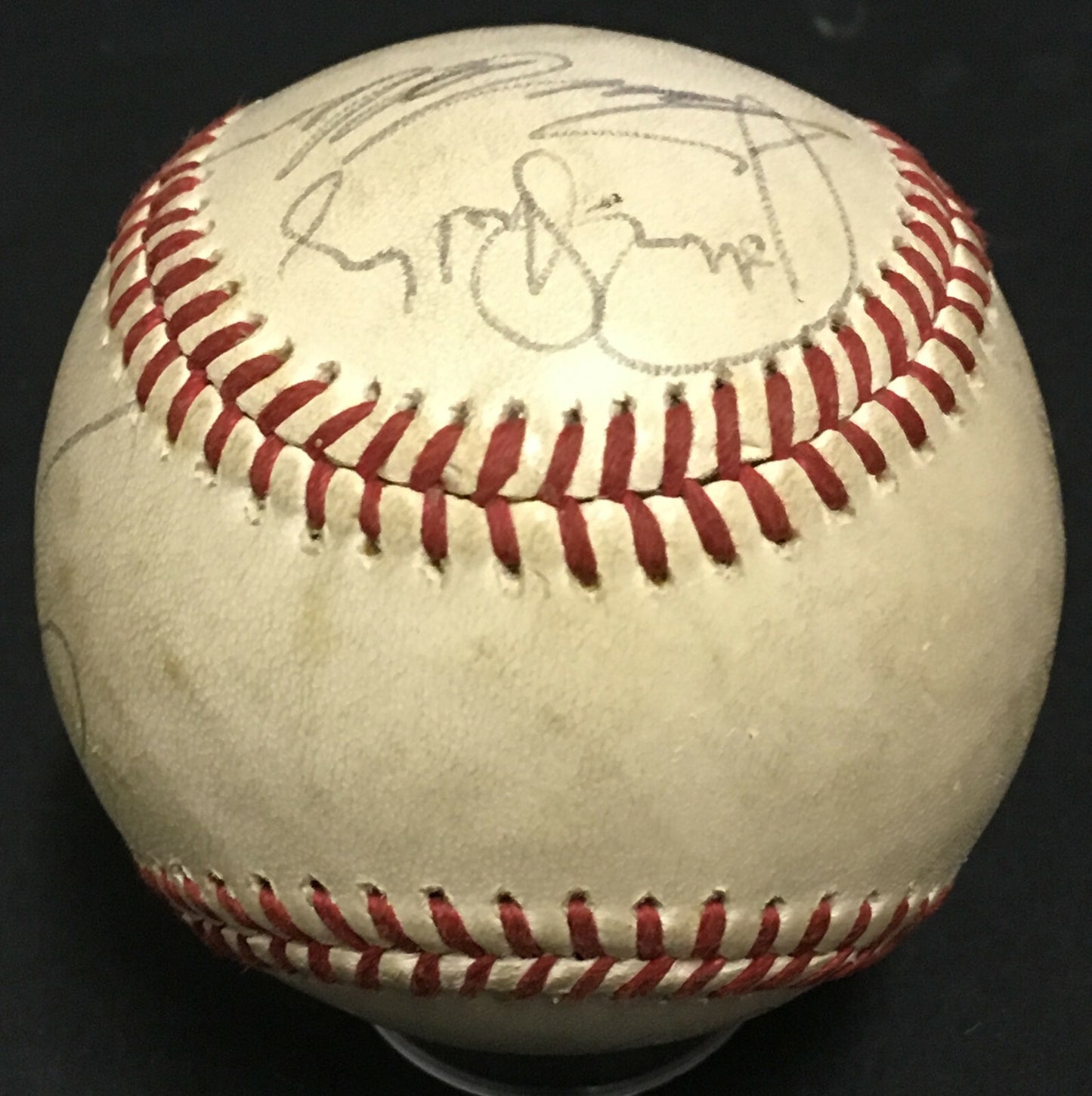 Cal Ripken Jr signed AL Lee MacPhail baseball rare rookie auto Bumbry Shelby COA