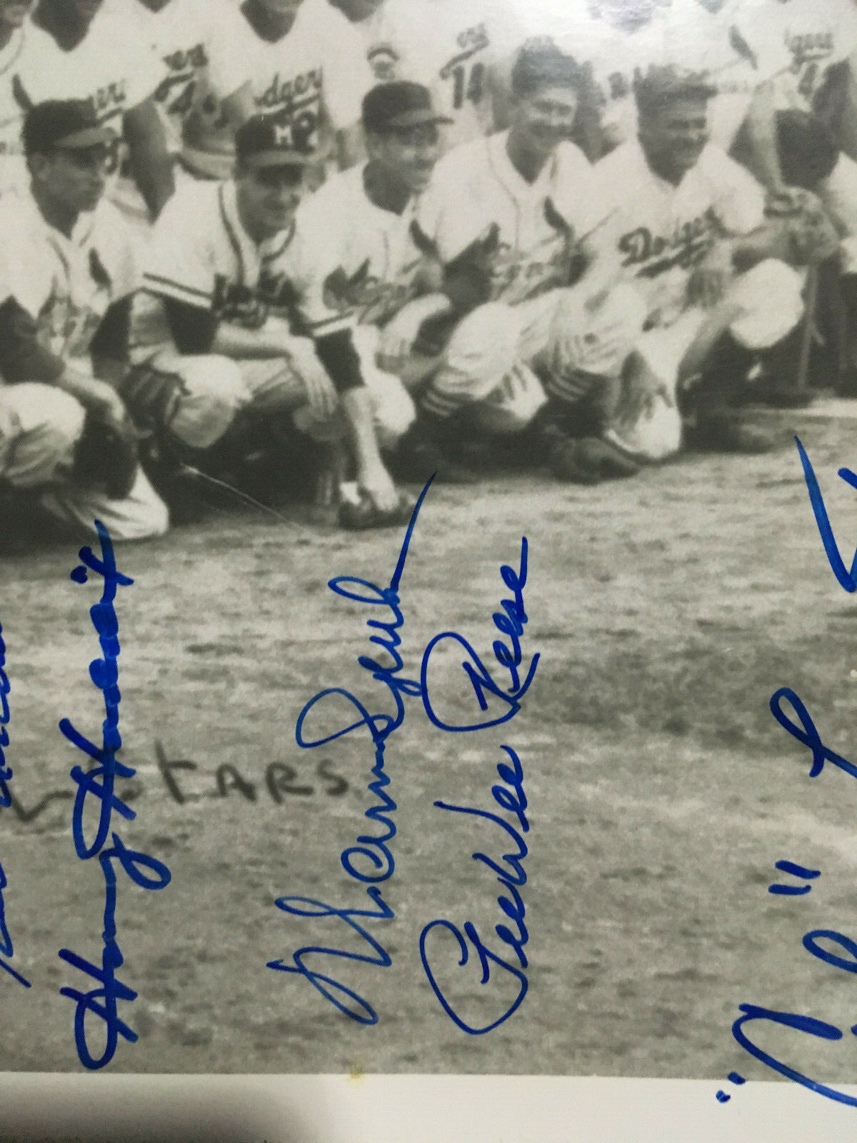 1953 All Star Game signed 11x14 photo framed 17 auto Stan Musial Ed Mathews Jsa