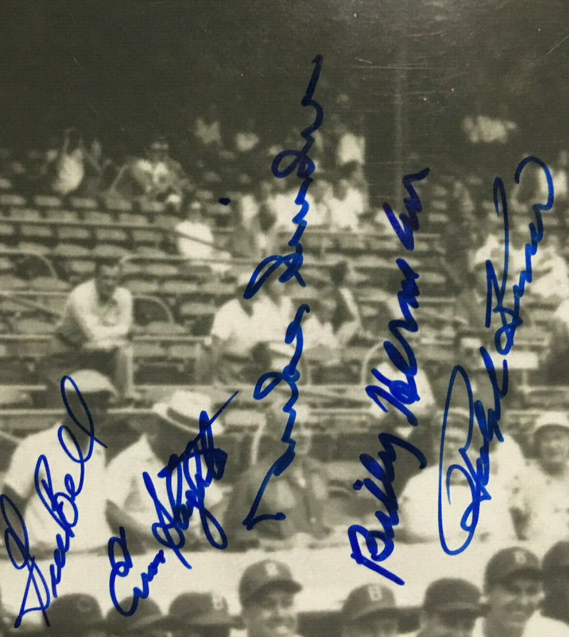 1953 All Star Game signed 11x14 photo framed 17 auto Stan Musial Ed Mathews Jsa