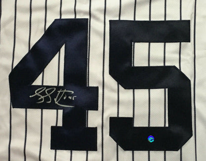 Luke Voit Yankees Signed Authentic Flex Base jersey Rookie auto Steiner COA