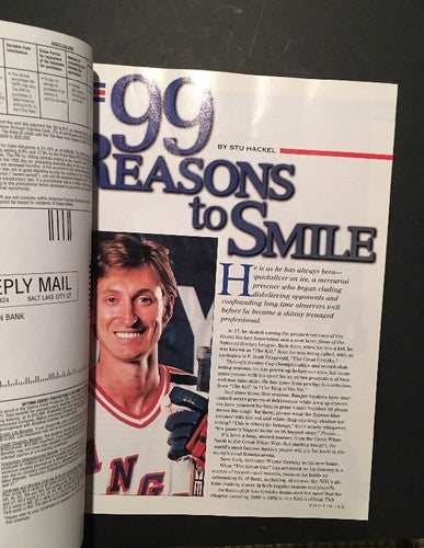 1996 NY Rangers Opening Night Program Wayne Gretzky Commemorative Issue Oct 6