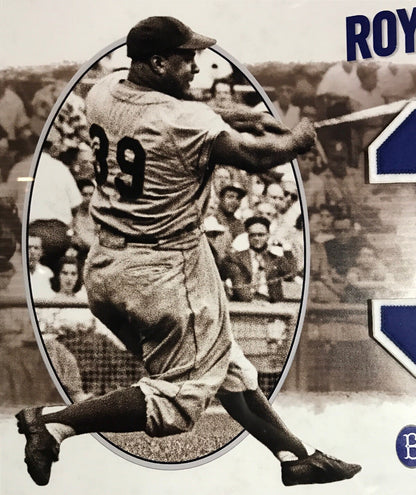 Roy Campanella Brooklyn Dodgers #39 Felt Upper Deck Photo Framed HOF LE /100