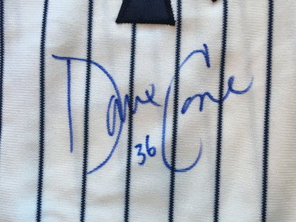 David Cone signed game issued 1996 Tagged Rawlings Yankees jersey auto Agent COA