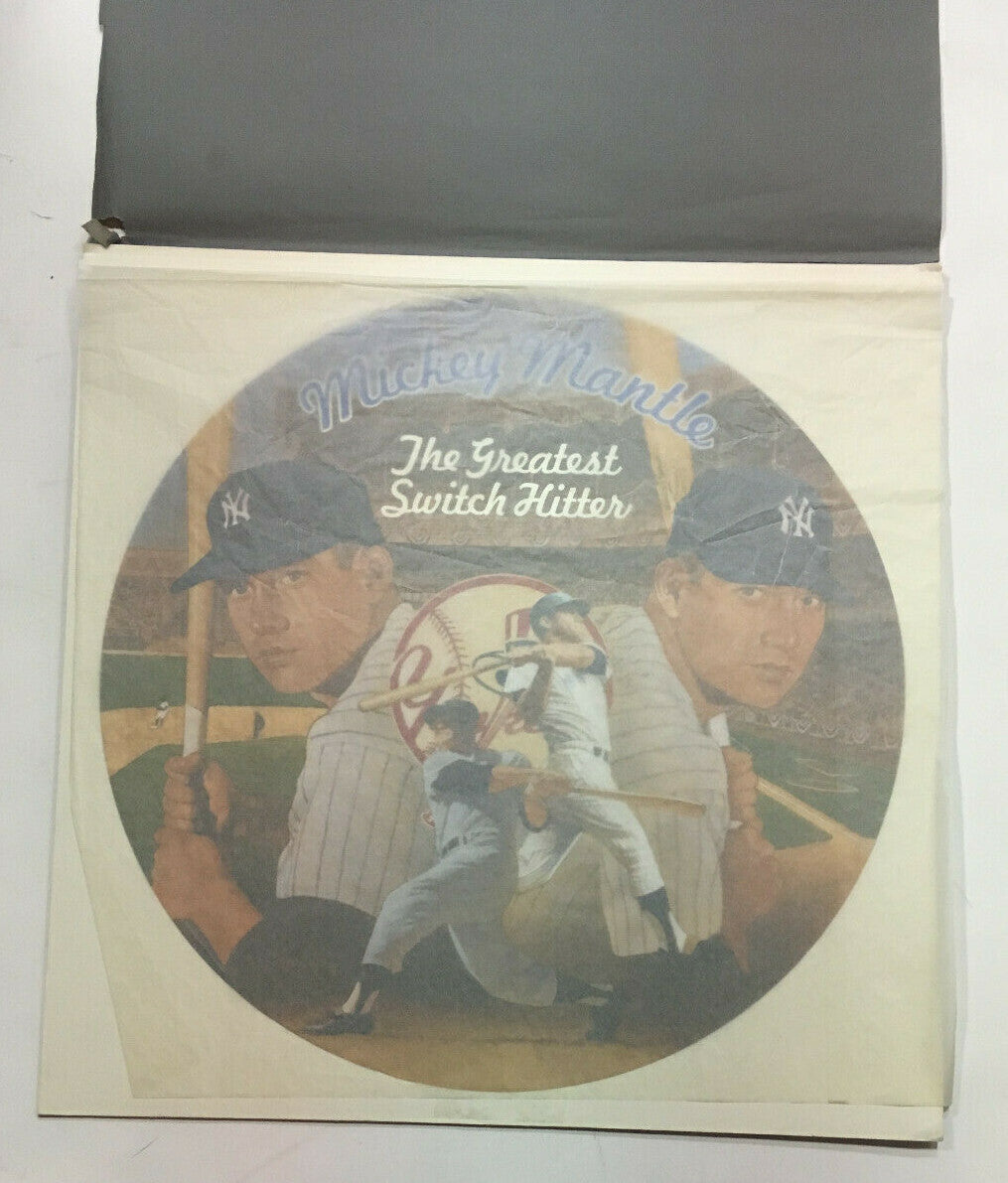 Todd Treadway signed original Mickey Mantle Greatest Switch Hitter painting 1/1