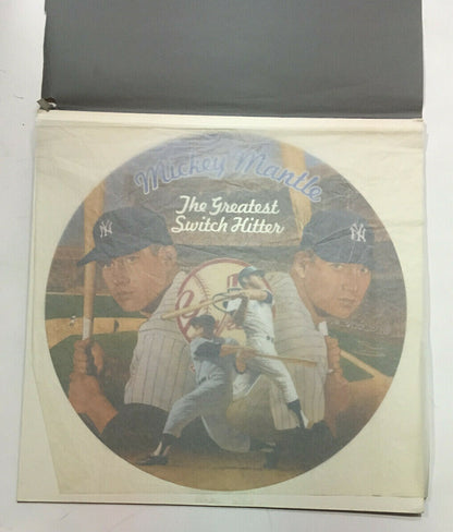 Todd Treadway signed original Mickey Mantle Greatest Switch Hitter painting 1/1