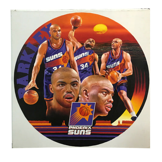 Charles Barkley / Terrence Fogarty signed original canvas oil painting COA 1/1