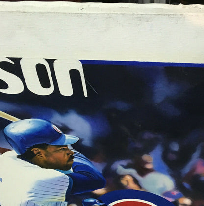 Terrence Fogarty signed original Oil Painting canvas Andre Dawson HOF Cubs COA