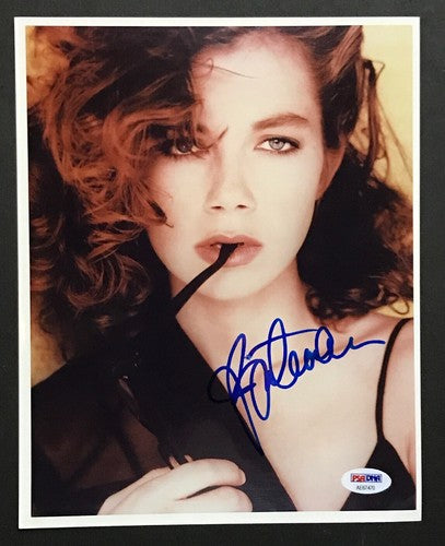 Justine Bateman Signed 8x10 Photo Autograph Sexy Pose Family Ties PSA COA