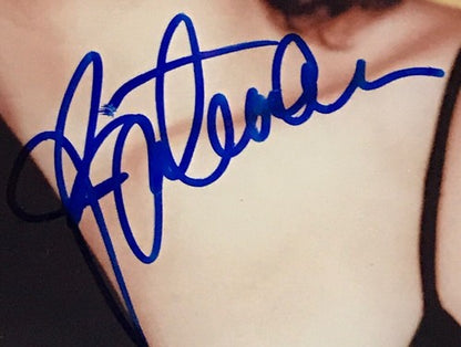 Justine Bateman Signed 8x10 Photo Autograph Sexy Pose Family Ties PSA COA